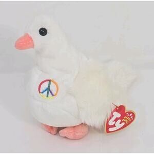 2002 Ty Beanie Baby "Serenity" Retired Peace White Dove BB30